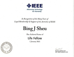 許炳堅 IEEE Life Fellow 終身會士証書